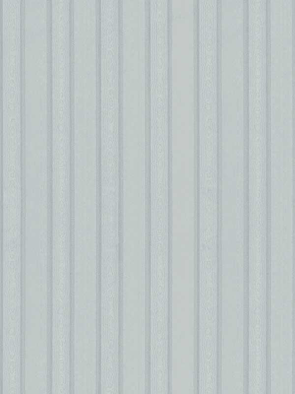 Zeta Moire Stripe fabric in light blue color - pattern number 4058-24890 - by Brewster in the Italian Silk collection