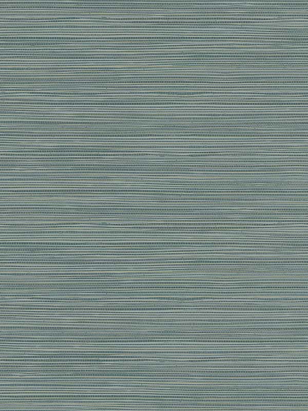 Bondi Grasscloth Texture wallpaper in teal color - pattern number 2984-40902 - by Warner in the Warner XI Naturals and Grasscloths collection