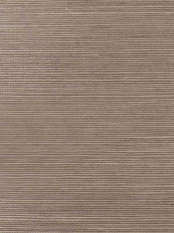 Sisal Grasscloth wallpaper in smokey mauve color - pattern number LN11831 - by Seabrook in the Lillian August Natural Textured Wallcoverings collection