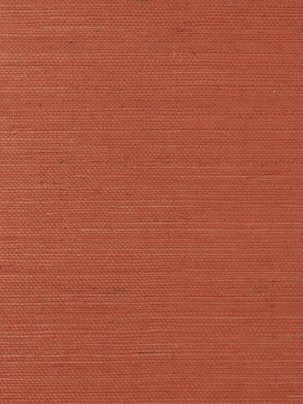 Sisal Grasscloth wallpaper in blood orange color - pattern number LN11841 - by Seabrook in the Lillian August Natural Textured Wallcoverings collection