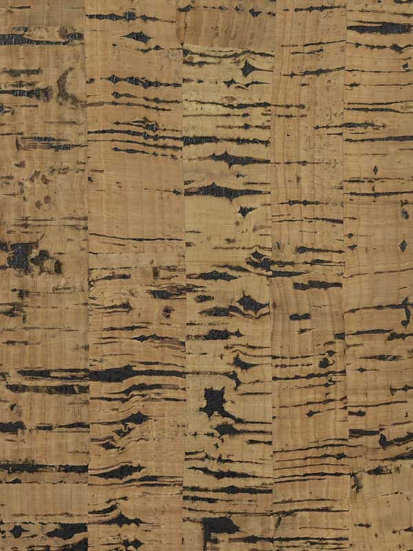 Cork wallpaper in honey brown and jet black color - pattern number LN11853 - by Seabrook in the Lillian August Natural Textured Wallcoverings collection