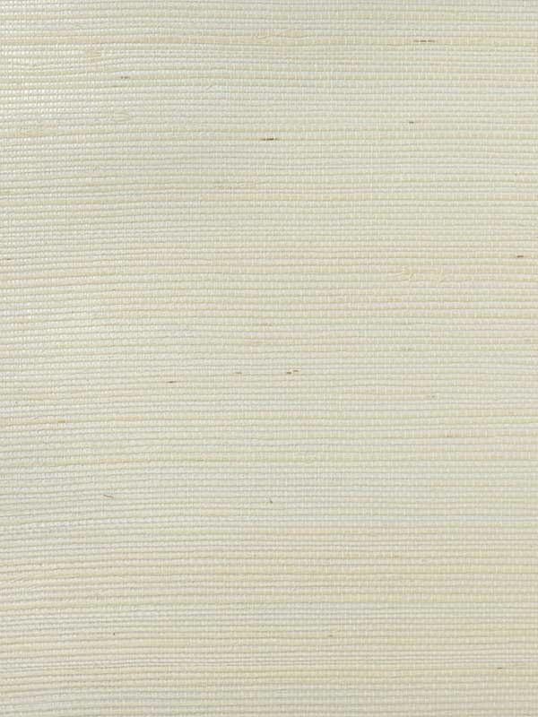 Sisal Grasscloth wallpaper in metallic silver and ivory color - pattern number LN11855 - by Seabrook in the Lillian August Natural Textured Wallcoverings collection