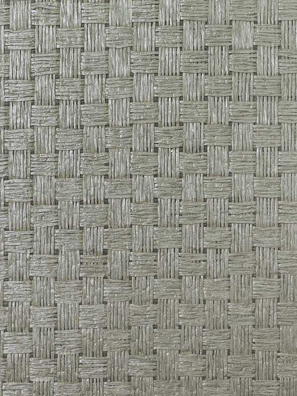 Paper and Linen wallpaper in metallic graphite color - pattern number LN11885 - by Seabrook in the Lillian August Natural Textured Wallcoverings collection