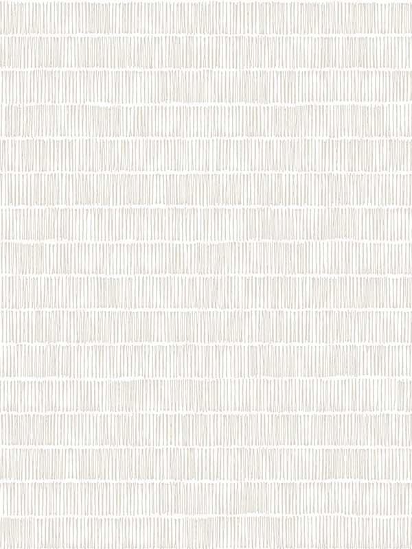Horizontal Hash Marks fabric in white and cream color - pattern number BW3812 - by York in the Black and White Resource Library collection
