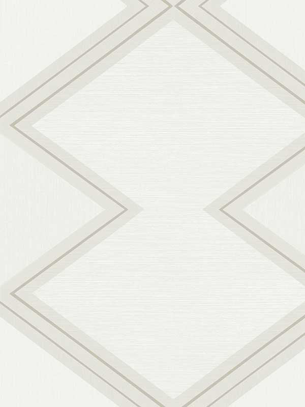Diamond Twist fabric in white and cream color - pattern number BW3821 - by York in the Black and White Resource Library collection