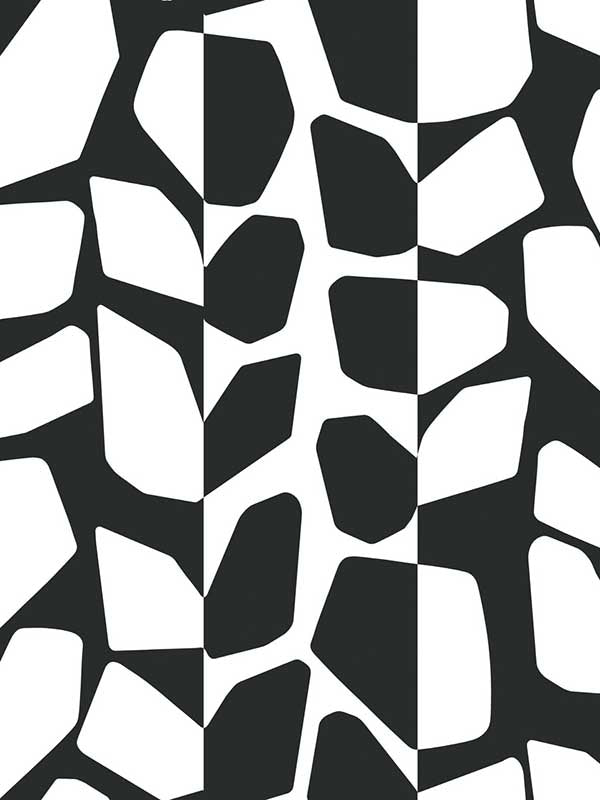 Primitive Vines fabric in black and white color - pattern number BW3893 - by York in the Black and White Resource Library collection