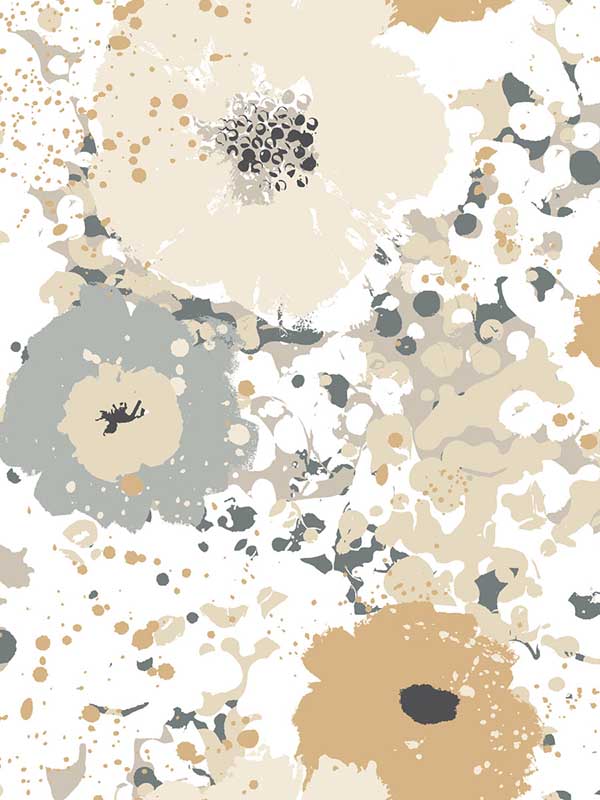 Spontaneity wallpaper in metallic color - pattern number CE4011 - by York in the Black and White Resource Library collection