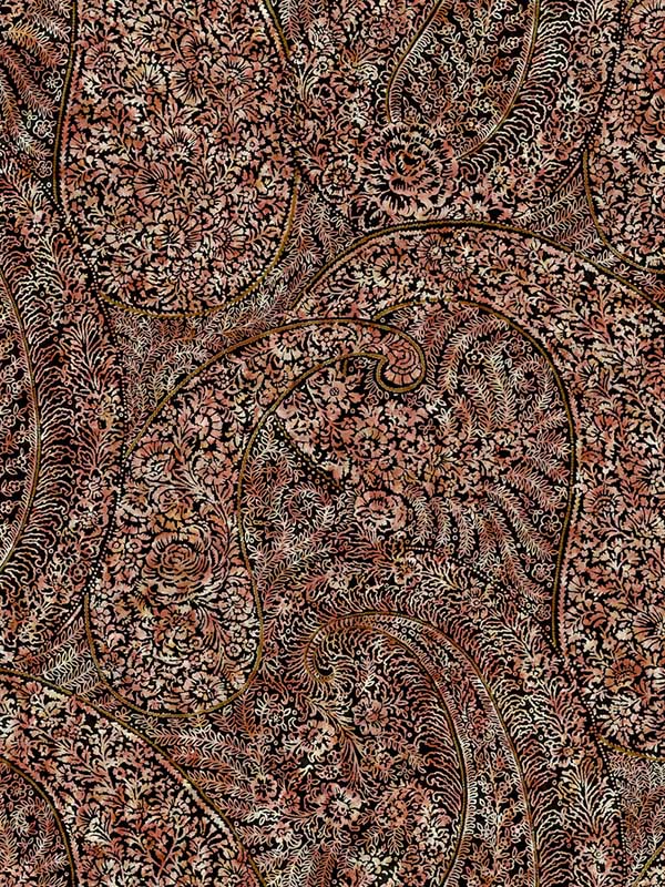 Kashmir Dreams Paisley fabric in red color - pattern number BO6651 - by Antonina Vella in the Boho Luxe collection
