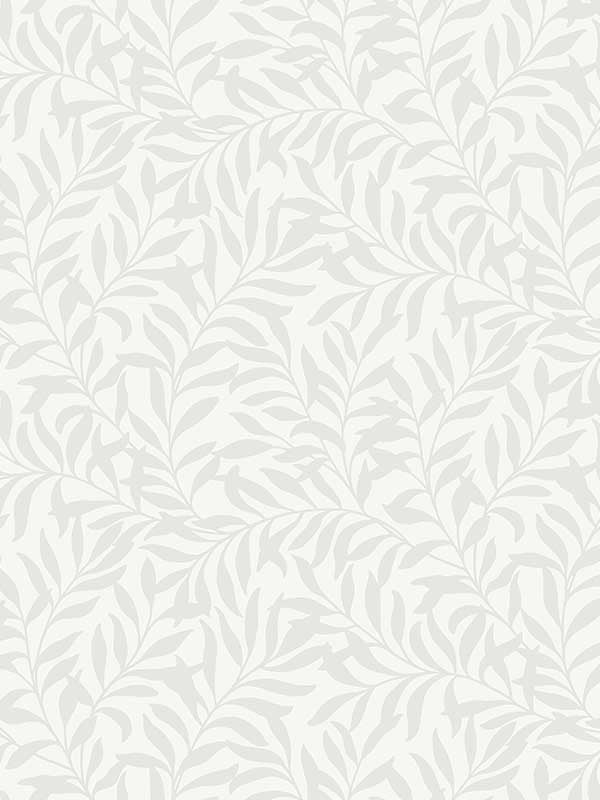 Salix Leaf fabric in silver color - pattern number M1666 - by Brewster in the Archive Collection collection