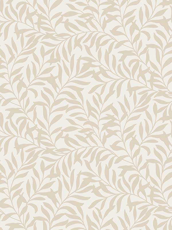Salix Leaf fabric in beige color - pattern number M1668 - by Brewster in the Archive Collection collection