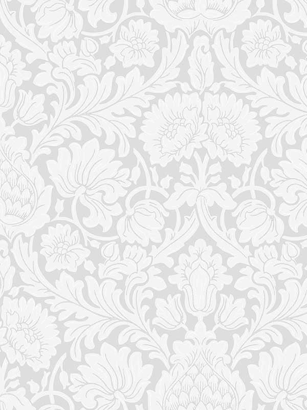 Bamburg Floral fabric in grey color - pattern number M1683 - by Brewster in the Archive Collection collection