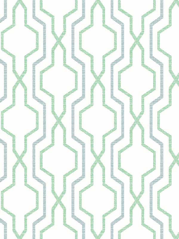 Rion Trellis fabric in green color - pattern number 2973-90605 - by A Street Prints in the Daylight collection