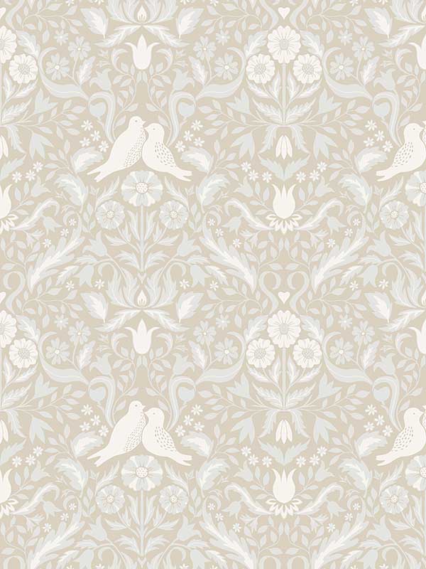 Niki Country Kitsch fabric in beige color - pattern number 2999-14026 - by A Street Prints in the Annelie collection