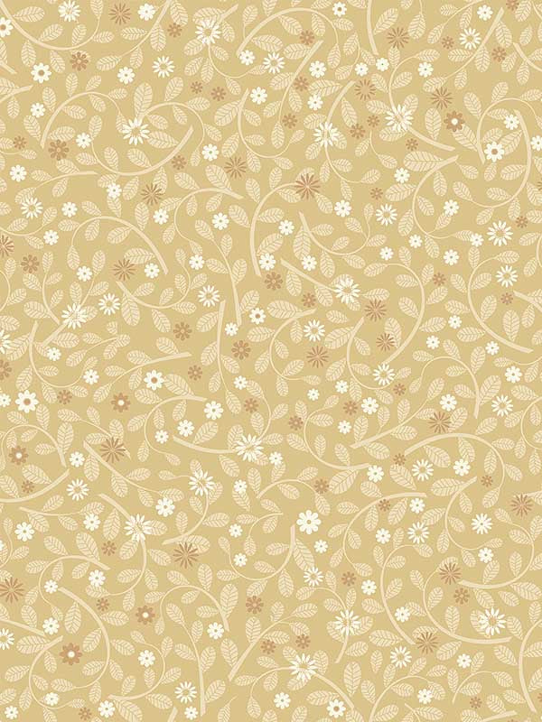 Hummelvik Daisy Trail fabric in yellow color - pattern number 2999-24129 - by A Street Prints in the Annelie collection