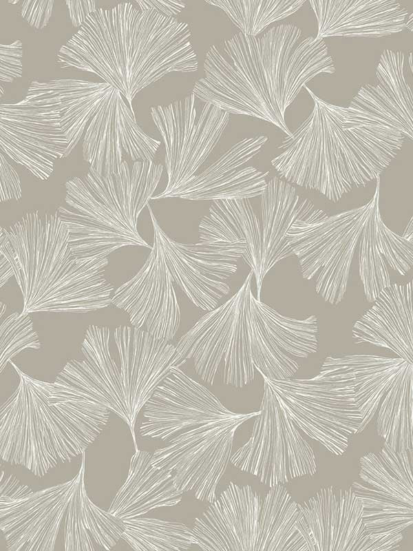 Ginkgo Toss fabric in silver color - pattern number DD3746 - by Antonina Vella in the Dazzling Dimensions Volume II collection