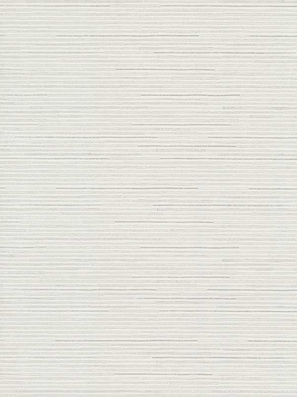 Ribbon Bamboo wallpaper in white and silver metallic color - pattern number DD3833 - by Antonina Vella in the Dazzling Dimensions Volume II collection