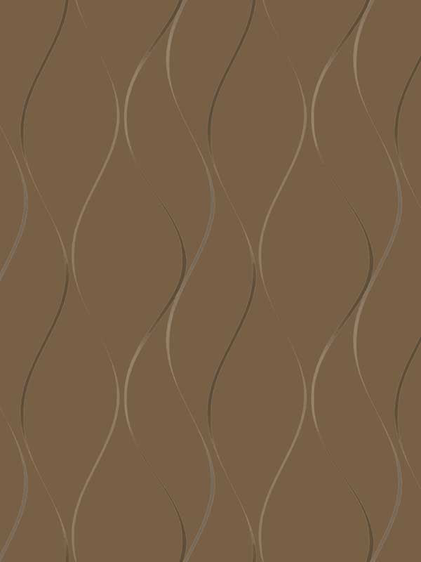 Wavy Stripe fabric in tan metallic color - pattern number Y6201406 - by Antonina Vella in the Dazzling Dimensions Volume II collection