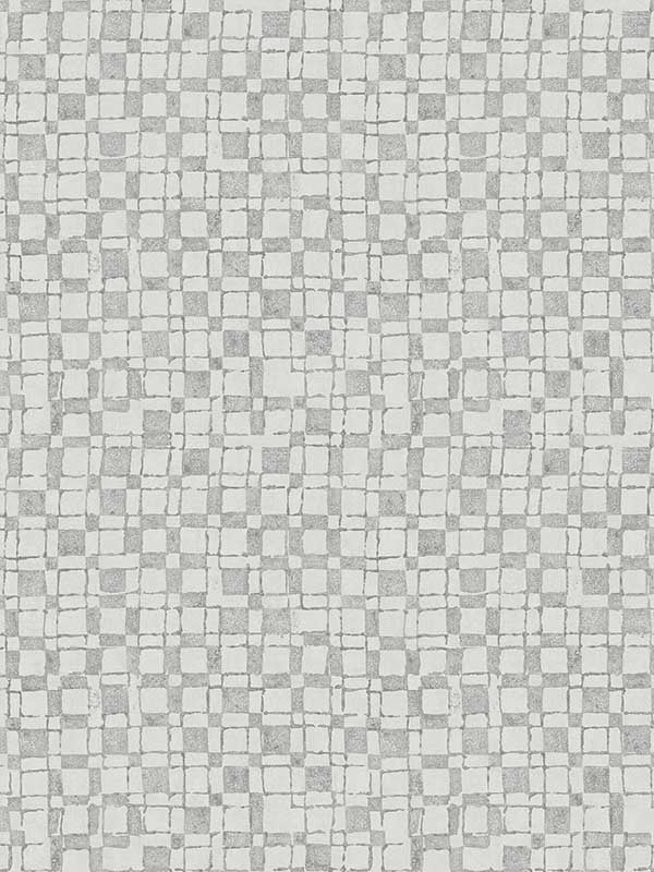 Sarni Grid wallpaper in platinum color - pattern number 2976-86532 - by A Street Prints in the Grey collection