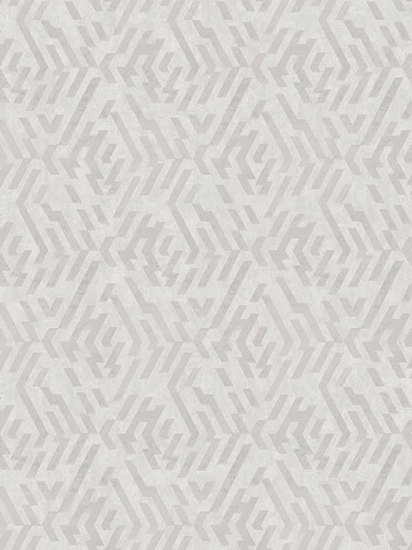 Kila Geometric wallpaper in platinum color - pattern number 2976-86536 - by A Street Prints in the Grey collection