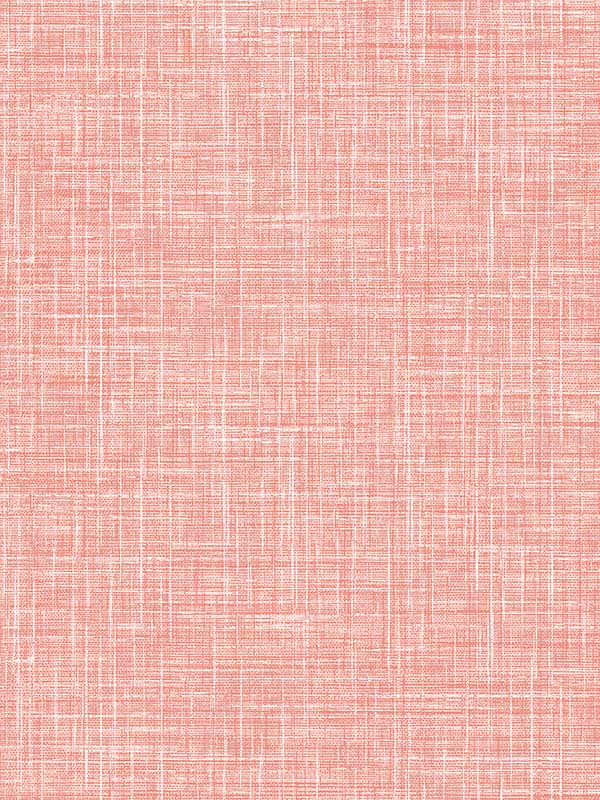 Emerson Faux Linen fabric in coral color - pattern number 4081-26355 - by A Street Prints in the Happy collection