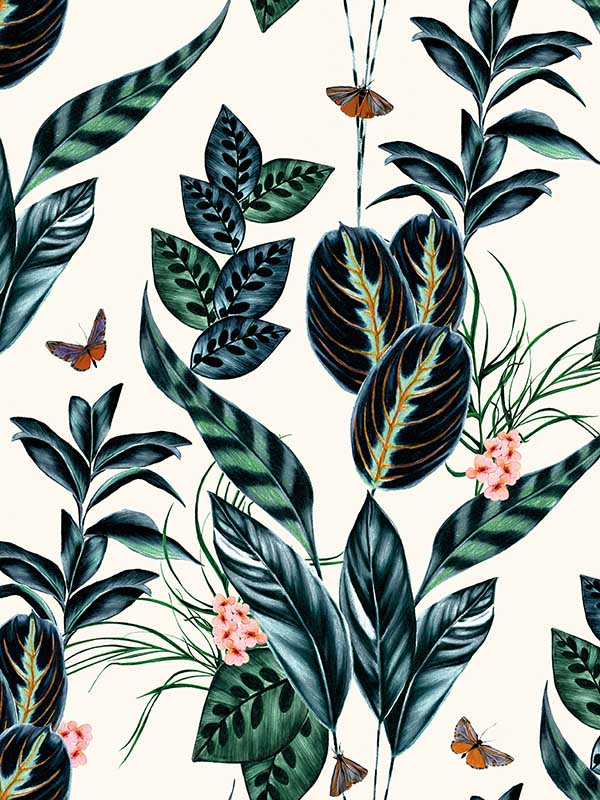 Spirit wallpaper in indigo color - pattern number WLD53122W - by OhPopsi in the Wild collection