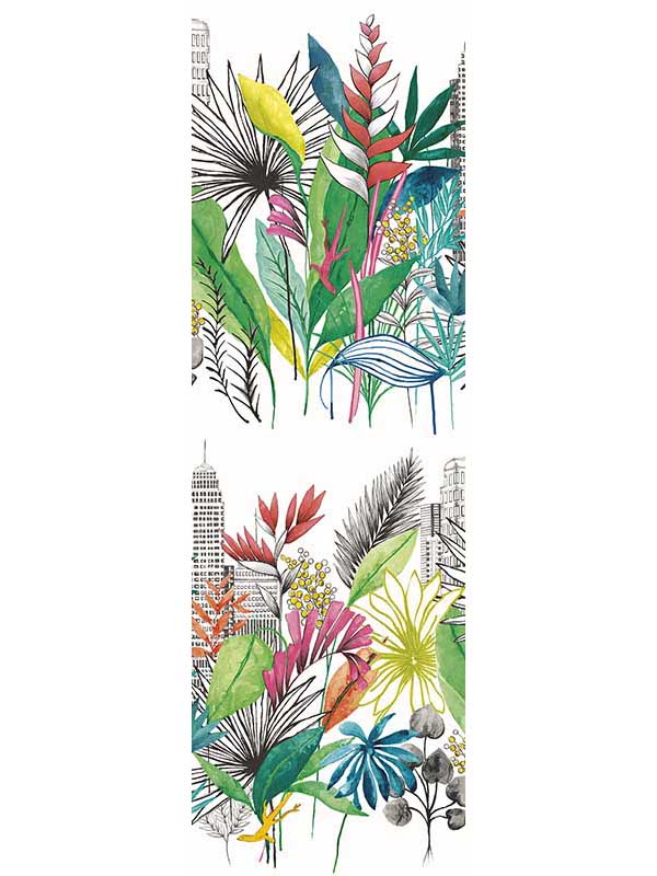 Sierra Urban Tropic fabric in multicolor color - pattern number CEP50107W - by OhPopsi in the Concept collection