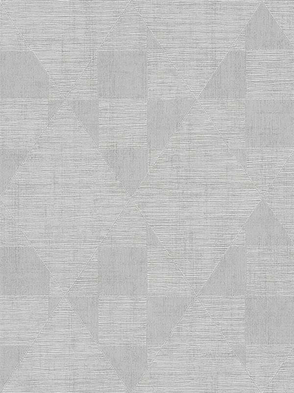 Wegener Geometric wallpaper in sterling color - pattern number 4082-381961 - by Advantage in the Titanium Advantage collection