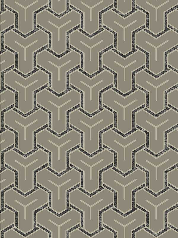 Gautier Tessellate fabric in silver color - pattern number 4041-26208 - by Advantage in the Passport collection