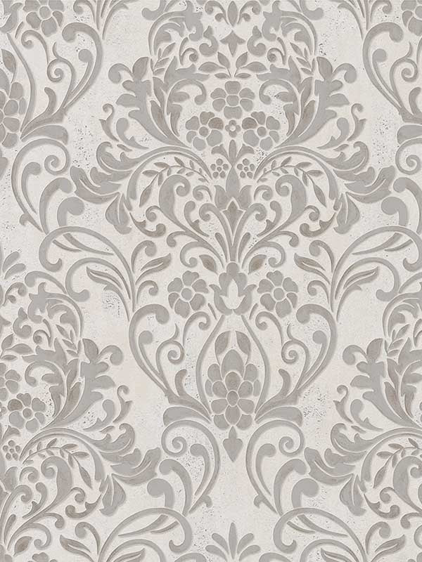 Anders Damask fabric in gold color - pattern number 4041-32603 - by Advantage in the Passport collection