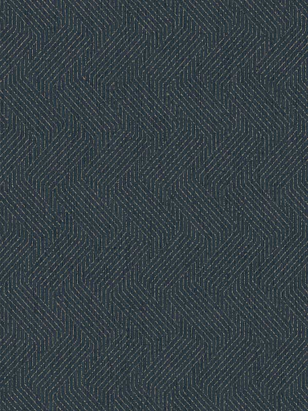Elbert Zig Zag fabric in navy color - pattern number 4041-35901 - by Advantage in the Passport collection