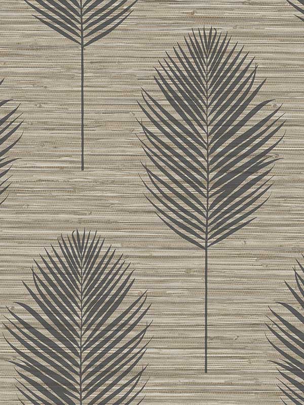 Bali Fern fabric in light brown color - pattern number 2988-70206 - by A Street Prints in the Inlay collection