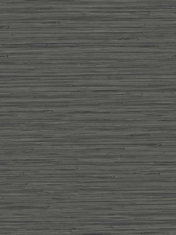 Rushmore Faux Grasscloth wallpaper in black color - pattern number 2988-70310 - by A Street Prints in the Inlay collection