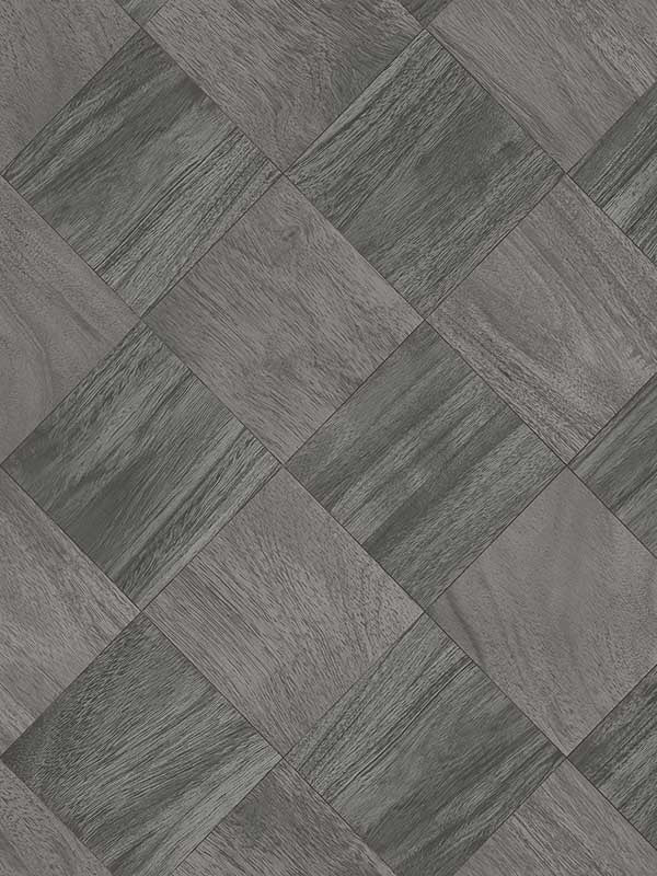 Thriller Wood Tile wallpaper in black color - pattern number 2988-70800 - by A Street Prints in the Inlay collection