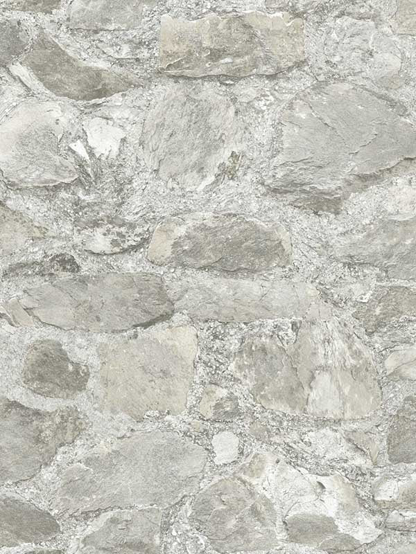 Field Stone fabric in grey color - pattern number MN1802 - by York in the Mediterranean collection
