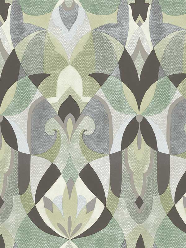 Malta fabric in green color - pattern number MN1922 - by York in the Mediterranean collection