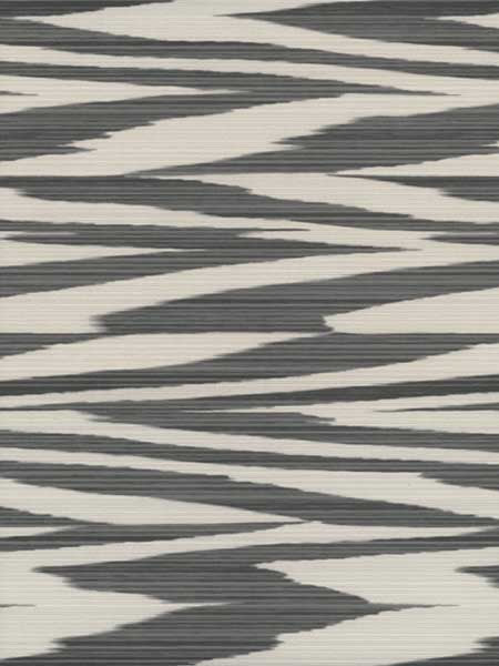 Flamed Zigzag fabric in black and cream color - pattern number MI10341 - by York in the Missoni Home 04 collection
