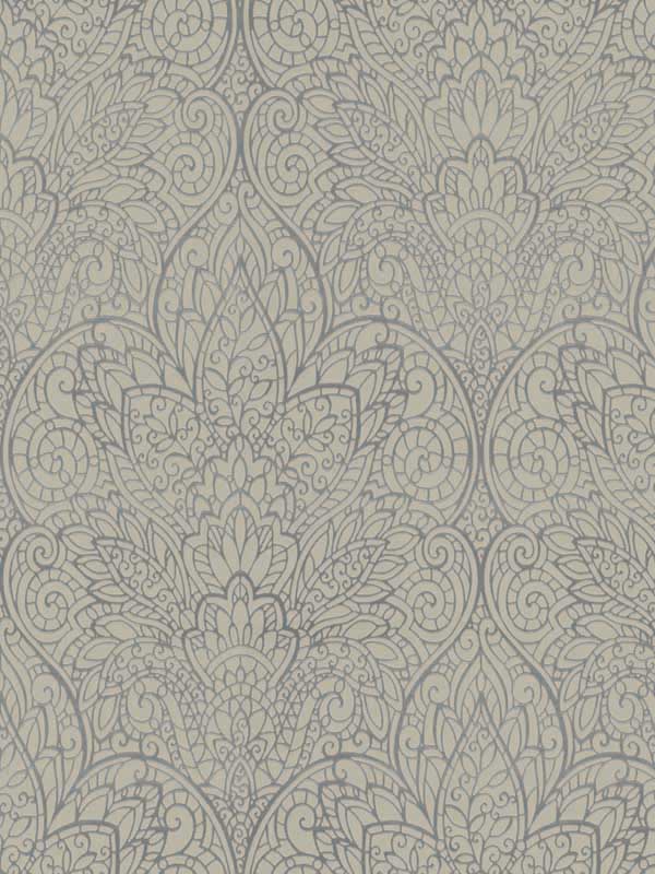 Paradise fabric in dark taupe and silver color - pattern number DT5012 - by Candice Olson in the After Eight collection