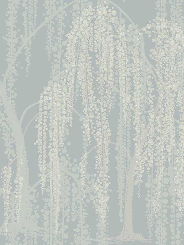 Willow Glow fabric in smokey blue color - pattern number DT5063 - by Candice Olson in the After Eight collection