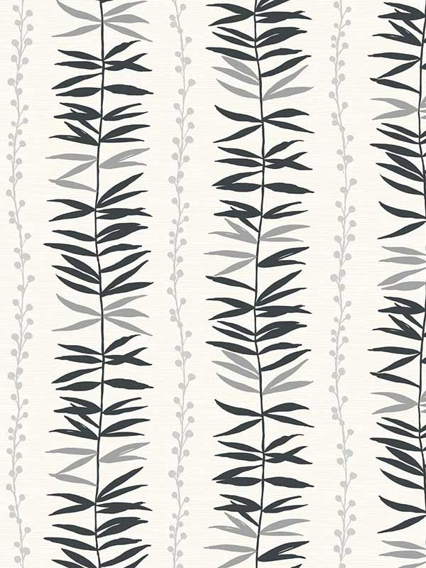 Summer Garland fabric in shadow color - pattern number SL80500 - by Seabrook in the The Simple Life collection