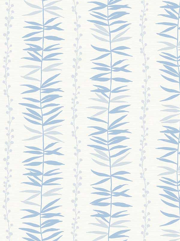 Summer Garland wallpaper in sky blue color - pattern number SL80502 - by Seabrook in the The Simple Life collection