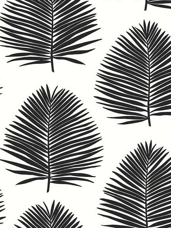 Island Palm wallpaper in day and night color - pattern number SL80720 - by Seabrook in the The Simple Life collection