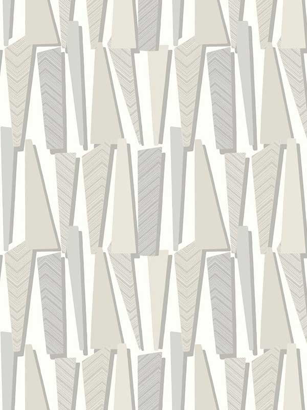 Geometric Shadows wallpaper in linen color - pattern number SL80800 - by Seabrook in the The Simple Life collection