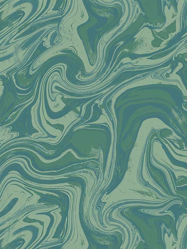 Marble fabric in jade greens color - pattern number JT30601 - by Wallquest in the Studio Textures collection