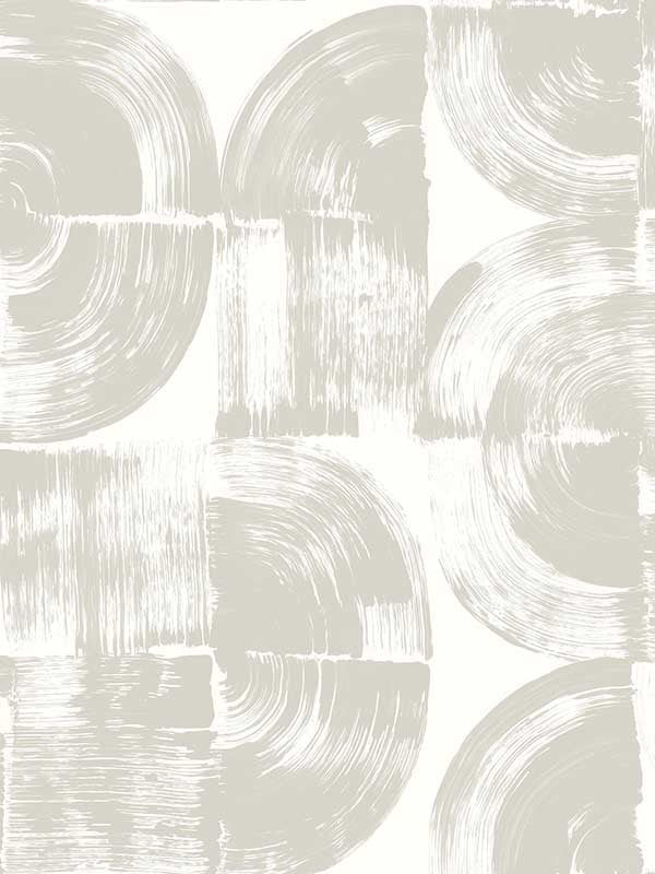 Giulietta Painterly Geometric fabric in light grey color - pattern number 4014-26406 - by A Street Prints in the Seychelles collection