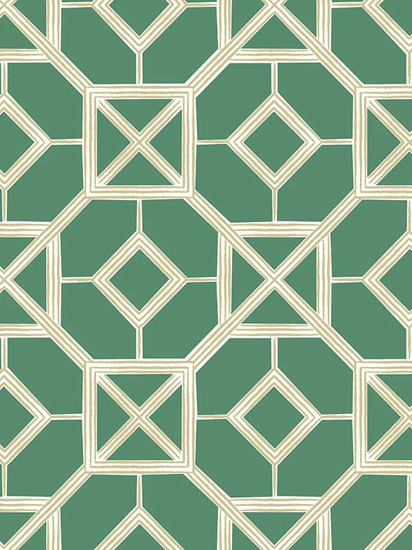 Livia Trellis fabric in green color - pattern number 4014-26410 - by A Street Prints in the Seychelles collection