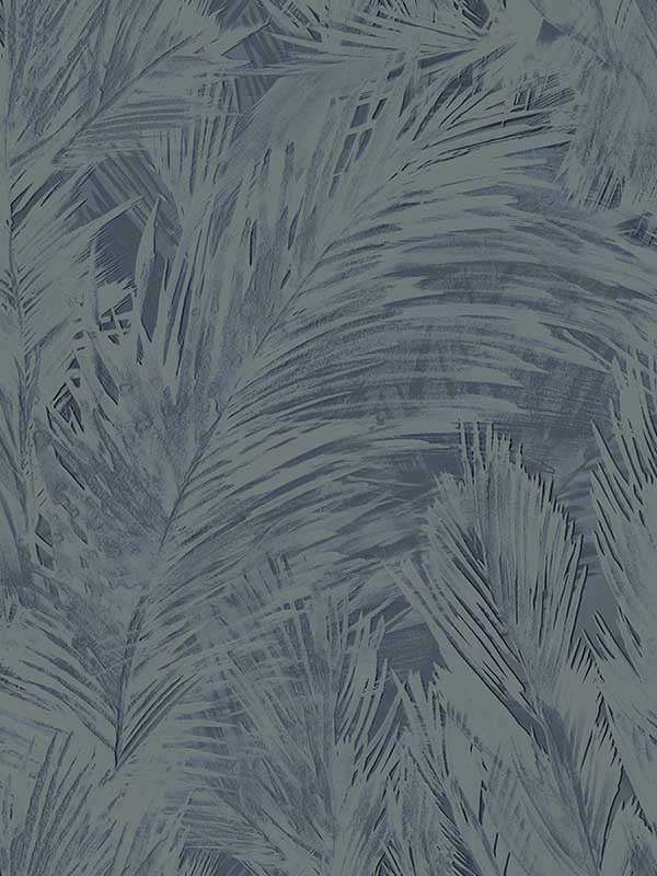 Mari fabric in navy blue color - pattern number JP11012 - by Seabrook in the Japandi Style collection