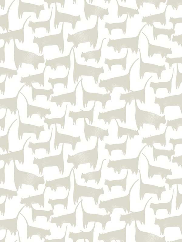 Cat Tails Peel and Stick wallpaper in beige color - pattern number PSW1341RL - by York in the York Premium Peel and Stick Wildlife Wallpaper collection