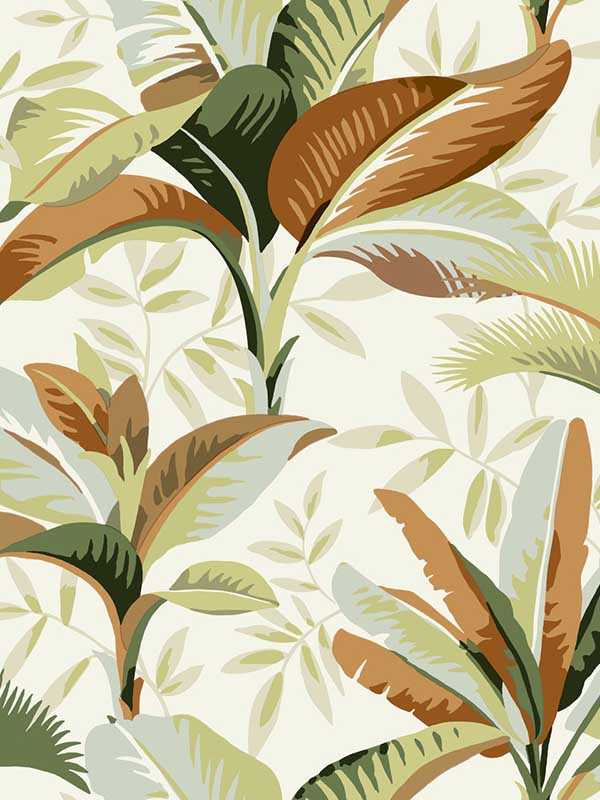 Summerhouse fabric in sienna color - pattern number GO8201 - by York in the Greenhouse collection