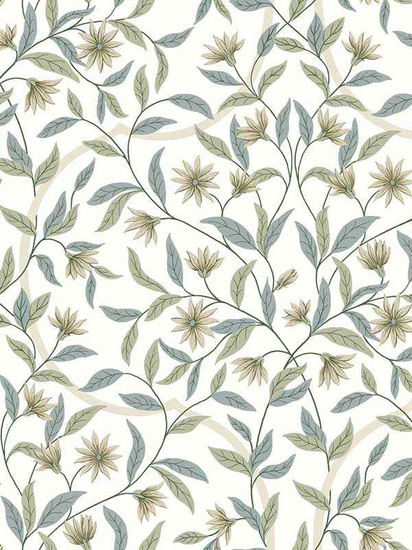 Jasmine fabric in jasmine color - pattern number GO8253 - by York in the Greenhouse collection