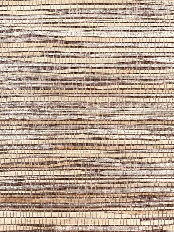 Abatha fabric in charcoal color - pattern number BX10010 - by Wallquest in the Natural Wallcoverings by Daisy Bennett collection